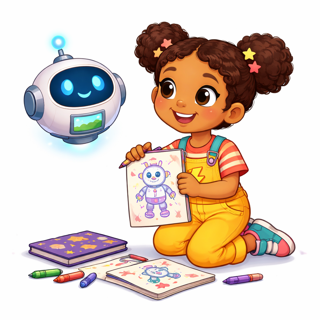 AI for Kids characters suitable for school newsletters